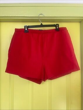 GAP cherry red track shorts